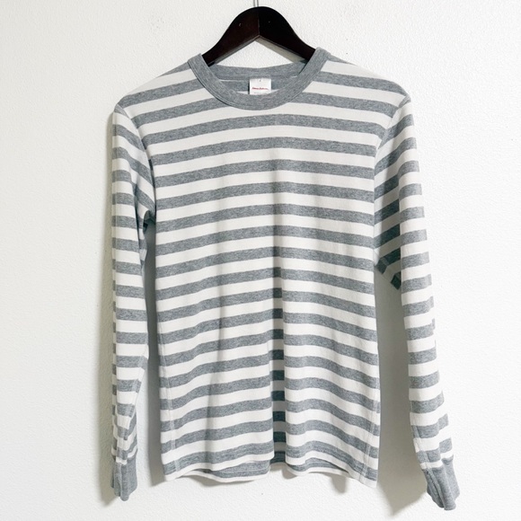 Hanna Andersson Organic Cotton Striped Long John Pajama Set - Picture 2 of 15